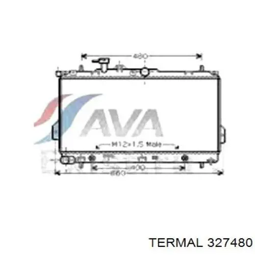 Радиатор охлаждения двигателя Polcar 4035081 цена, от 70.80 USD