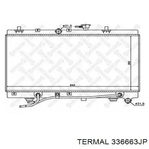 Радиатор 336663JP Termal