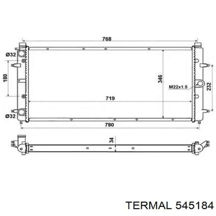 Радиатор 545184 Termal