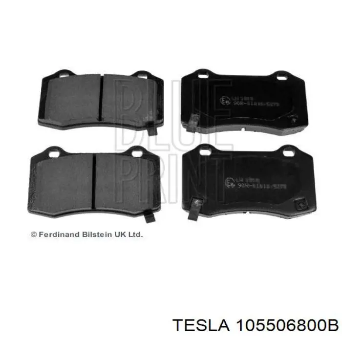 1055068-00-B Tesla sapatas do freio traseiras de disco