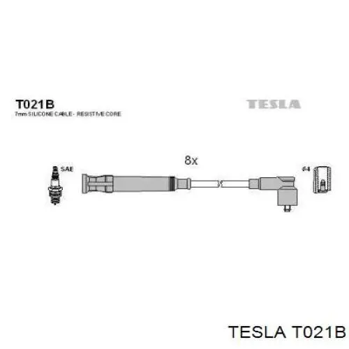 T021B Tesla высоковольтные провода