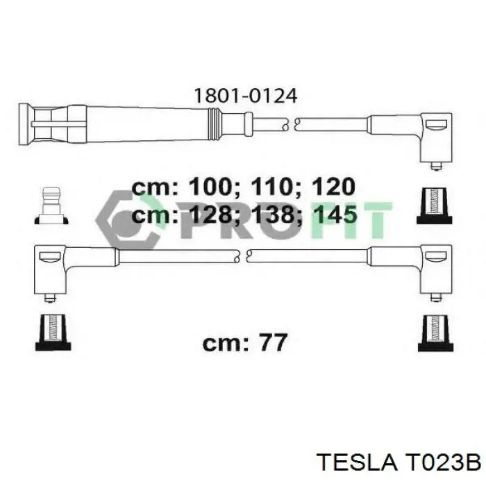 Купить T023B Tesla Провода высокого напряжения