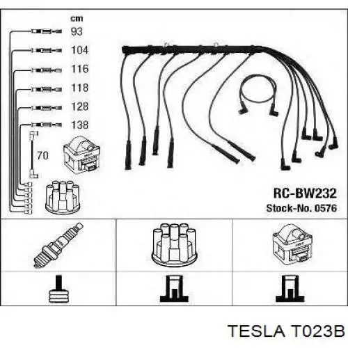 T023B Tesla Провода высоковольтные