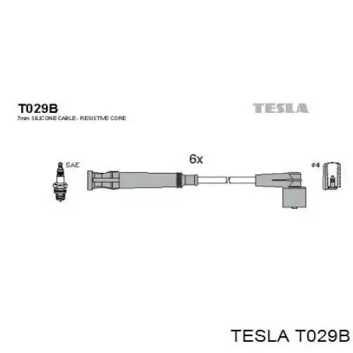 Высоковольтные провода T029B Tesla