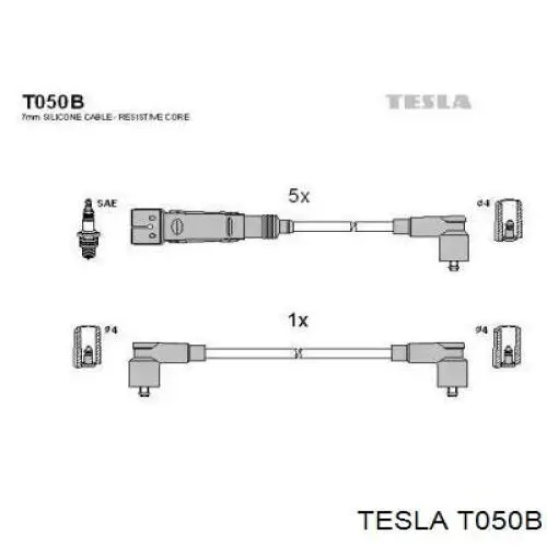 T050B Tesla высоковольтные провода