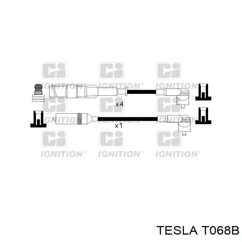 Провода зажигания Tesla T068B цена, от 31.38 USD