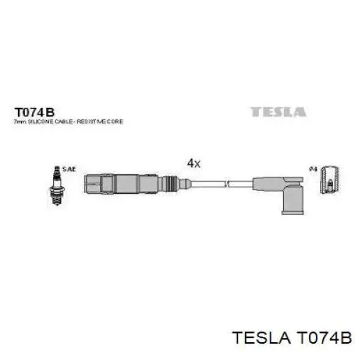 Купить T074B Tesla Провода высокого напряжения