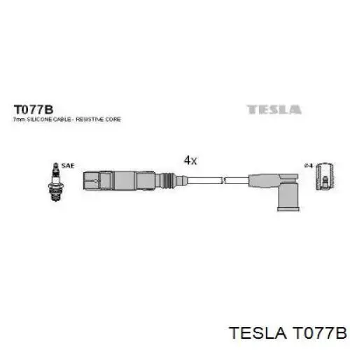 Juego de cables de encendido T077B Tesla