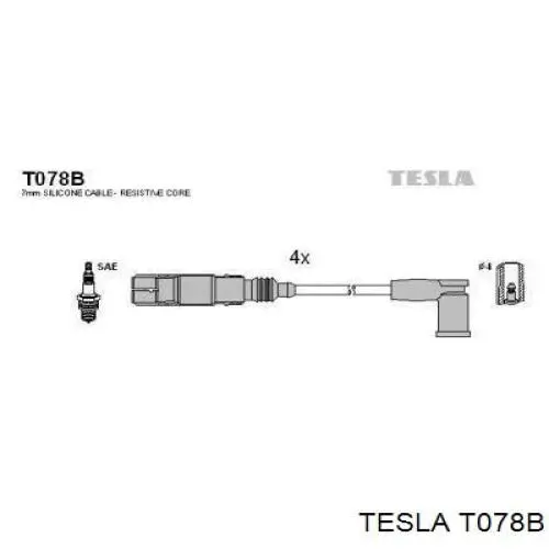 Купить T078B Tesla Провода высокого напряжения