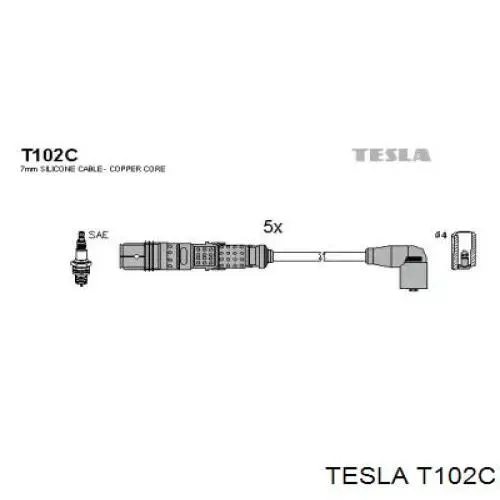 T102C Tesla высоковольтные провода