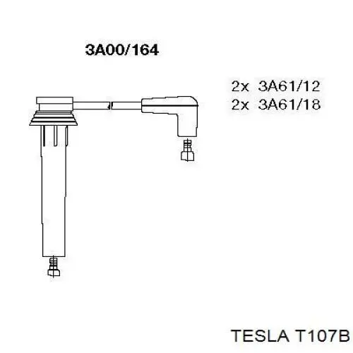 T107B Tesla высоковольтные провода