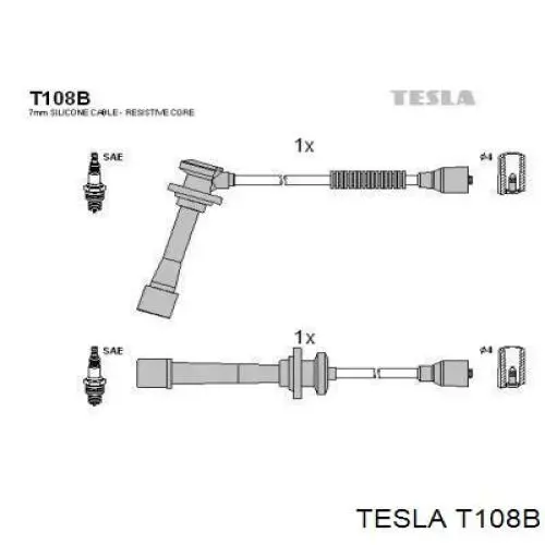 T108B Tesla Провода высоковольтные