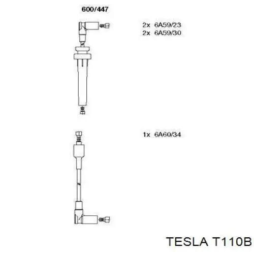 Провода зажигания Tesla T110B цена, от 28.02 USD
