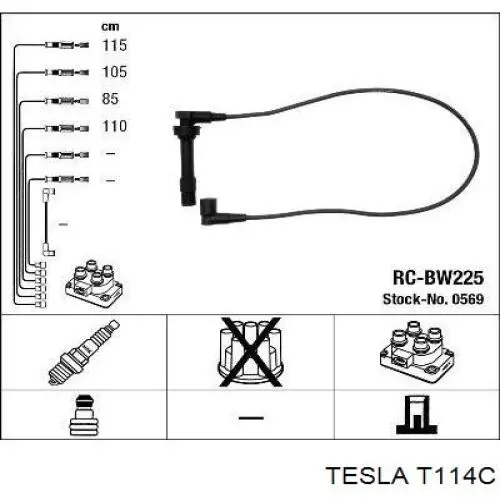 Провода зажигания Tesla T114C цена, от 61.10 USD