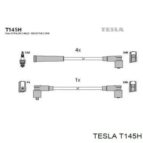 Высоковольтные провода T145H Tesla