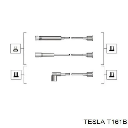 Высоковольтные провода T161B Tesla