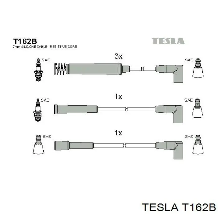 T162B Tesla высоковольтные провода