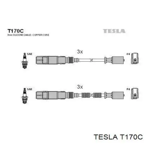 Провода зажигания Tesla T170C цена, от 43.40 USD