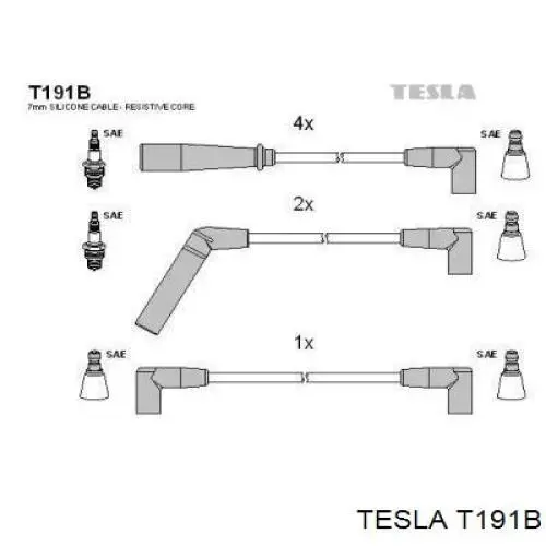 T191B Tesla высоковольтные провода