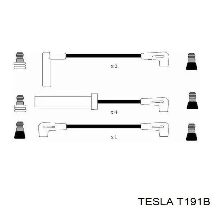 T191B Tesla Провода высоковольтные