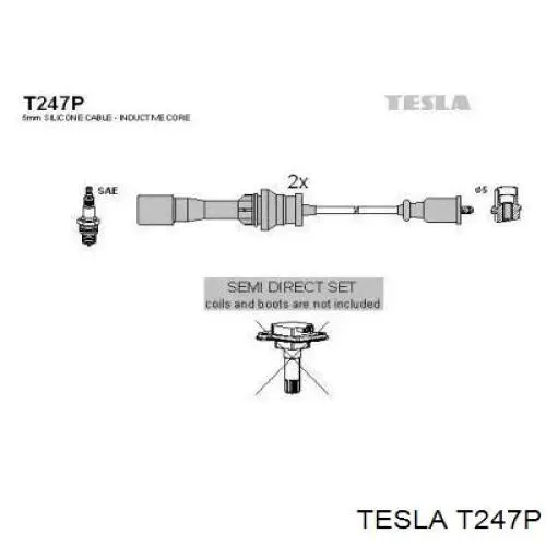 T247P Tesla Провода высоковольтные