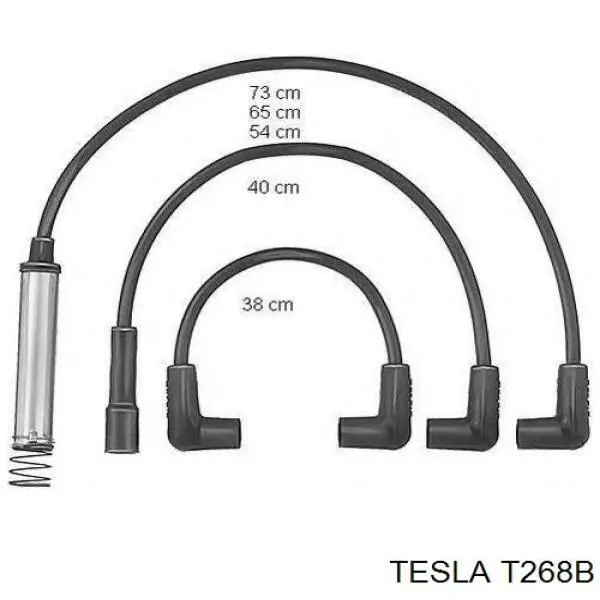 T268B Tesla Провода высоковольтные