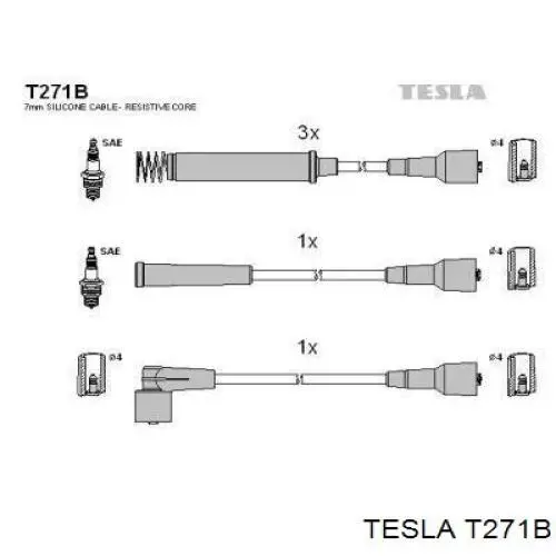 T271B Tesla Провода высоковольтные