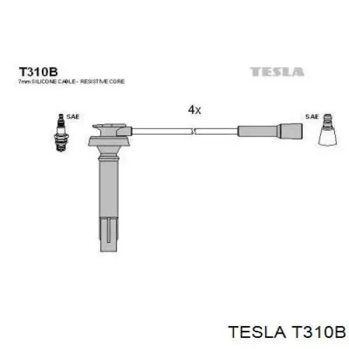 Провода зажигания Tesla T310B цена, от 32.84 USD