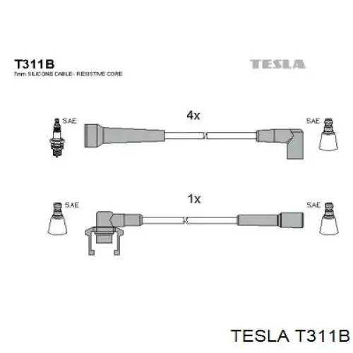 T311B Tesla высоковольтные провода