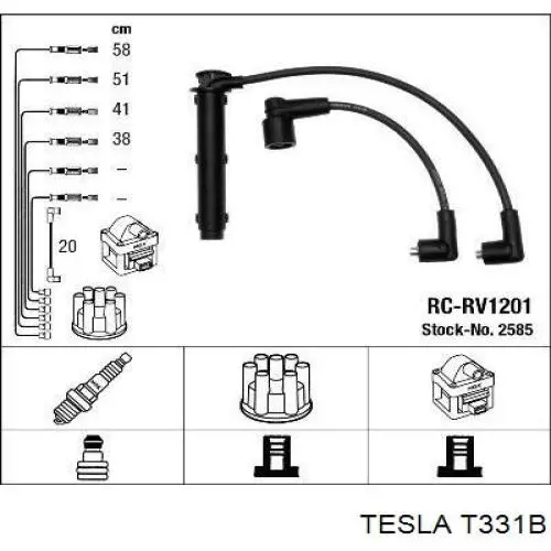 Провода зажигания Tesla T331B цена, от 28.40 USD