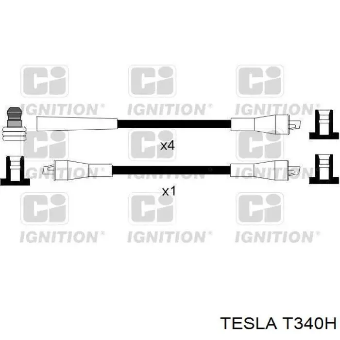 Высоковольтные провода T340H Tesla