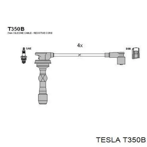 Провода зажигания Tesla T350B цена, от 33.39 USD
