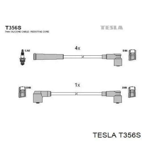 Провода зажигания Tesla T356S цена, от 13.13 USD