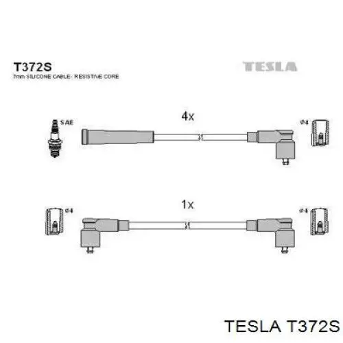 T372S Tesla высоковольтные провода