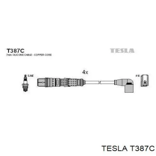 T387C Tesla Провода высоковольтные