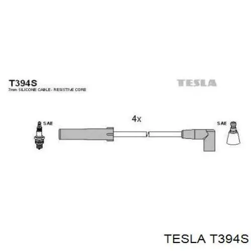 T394S Tesla Провода высоковольтные