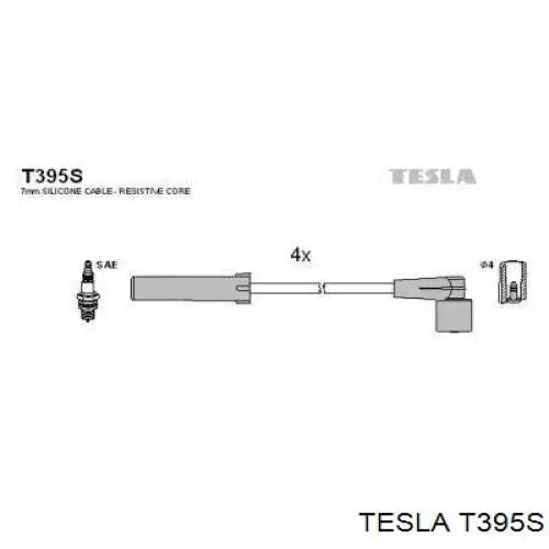 T395S Tesla Провода высоковольтные