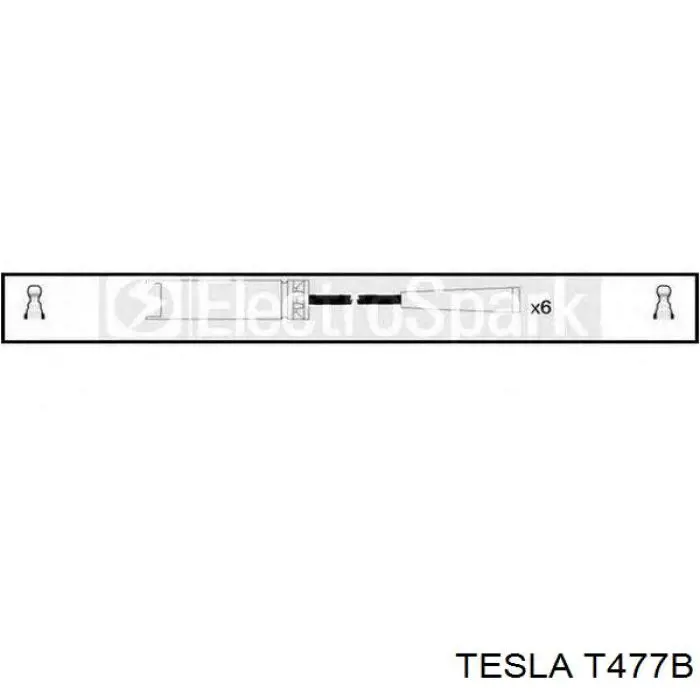 T477B Tesla Провода высоковольтные