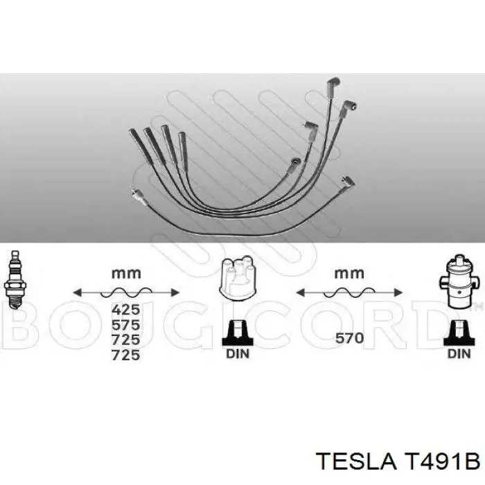 Купить T491B Tesla Провода высокого напряжения