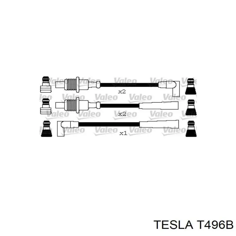 T496B Tesla Провода высоковольтные