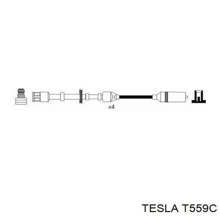 Провода зажигания Tesla T559C цена, от 57.84 USD