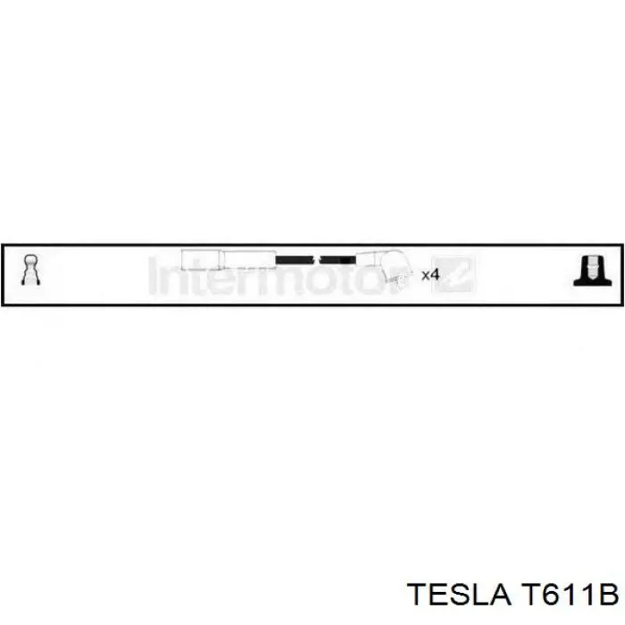 Высоковольтные провода T611B Tesla