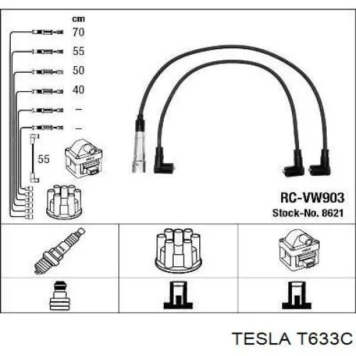 Высоковольтные провода T633C Tesla