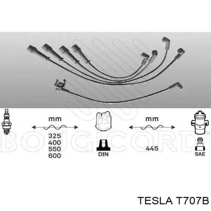 Провода зажигания Tesla T707B цена, от 16.60 USD