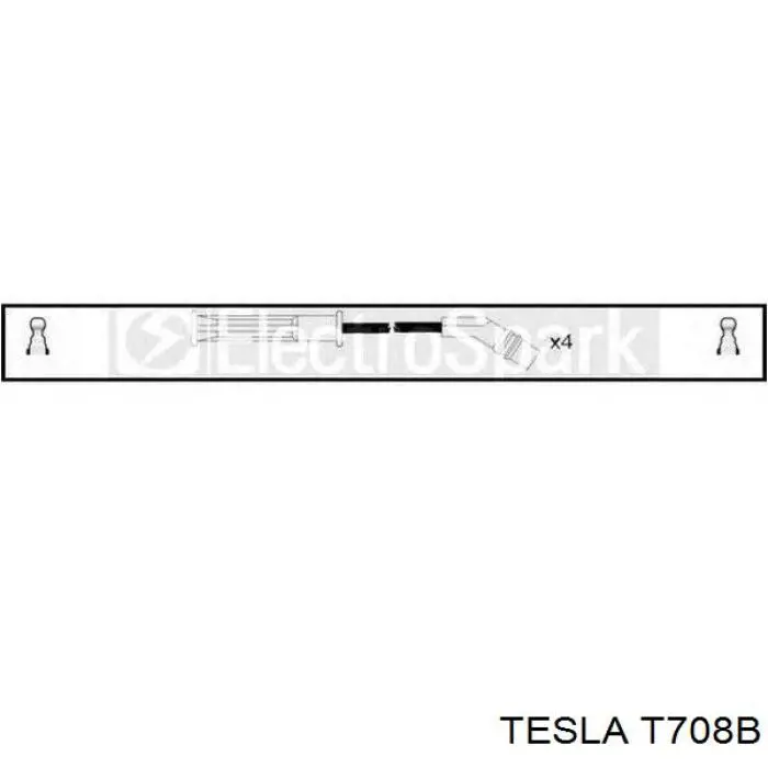 T708B Tesla Провода высоковольтные