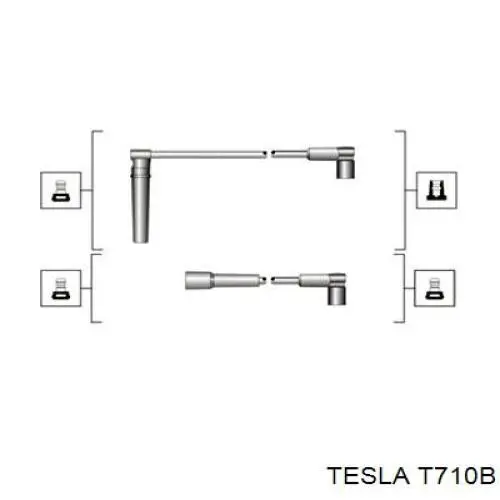 T710B Tesla высоковольтные провода