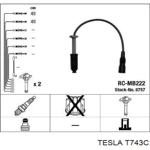 T743C Tesla высоковольтные провода