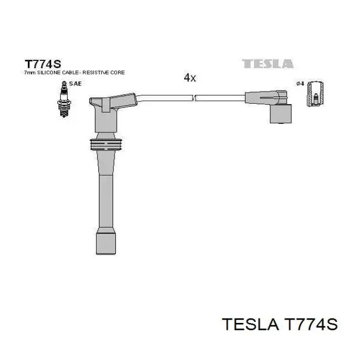 Купить 132009 Japko Провода высокого напряжения