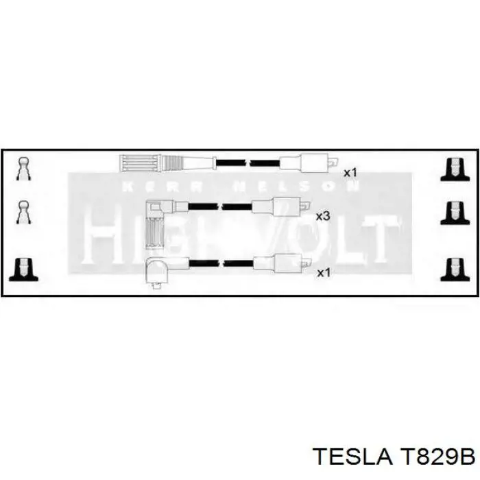 T829B Tesla Провода высоковольтные
