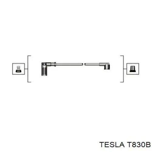 Провода зажигания Tesla T830B цена, от 18.32 USD